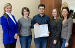 Молодому  учёному Карельского филиала ФГБНУ «ВНИРО»  торжественно вручили Благодарственное письмо  Государственной Думы
